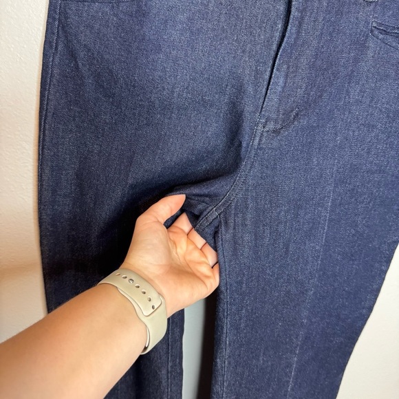 Anthropologie The Essential Trousers Bootcut Pants Dark Wash - Picture 6 of 11